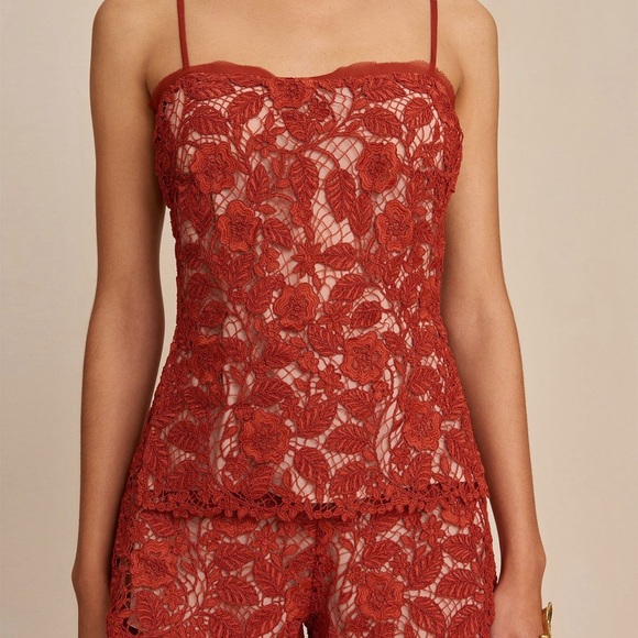 SET NEW Cult Gaia Lace Set TOP AND SHORTS - Picture 2 of 16